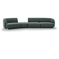 Micadoni Sofa Miley, modular 4-Sitzer blau