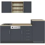 kochstation KS-Mali Elektrokochfeld Breite 210 cm grau