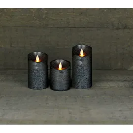 coen bakker LED Kerze 10 cm 12,5 cm 15 cm anthrazit