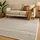 Myflair Wooly Nature Handwebteppich 60 x 90 cm Schwarz/Weiß