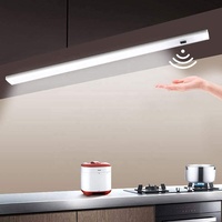 AIMENGTE 50CM Unterbauleuchte küche LED leiste mit Berührungsloser Sensor,Hoch Hellige Schrankleuchte Küchenlampe mit 12V Netzteil & Montagematerial für Küche, Kleiderschrank,Waschraum