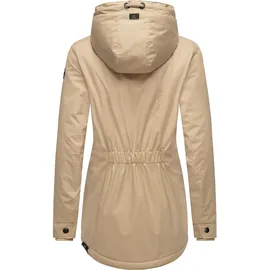 Ragwear Damen, warme Winterjacke kurz wasserdicht mit Kapuze Zuzka Winter Taupe24 Gr. 6XL - 6XL