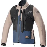 Alpinestars Techdura Textiljacke wasserdicht - Braun/Blau / M