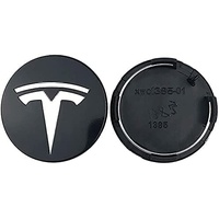 4 Stück Nabenkappen für Tesla MODEL 3 MODEL S MODEL X 56mm, Nabendeckel, Felgenkappen, Radnabenabdeckung, Felgendeckel, Staub/mit Logo