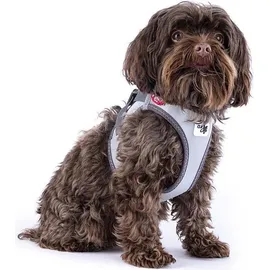Curli Clasp Vest Harness Reflective Gray 3XS