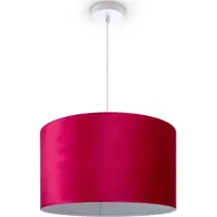Paco Home Hugo 1-flg. Ø45,5 cm Velours rot-weiß