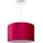 Paco Home Hugo 1-flg. Ø45,5 cm Velours rot-weiß