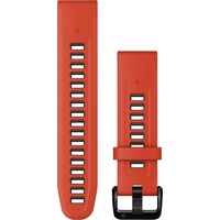 Garmin Ersatzarmband QuickFit 20 Silikon flame red/graphite (010-13279-04)