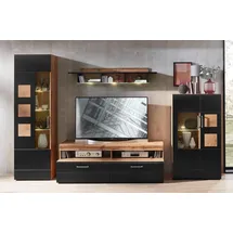 Innostyle Wohnwand Sonate Lack Schwarz