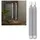 Star Trading Flamme Swirl Antique LED Kerze 25 cm grau 2 St.