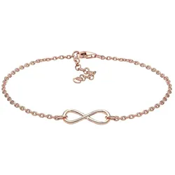 Elli Armband Basic Infinity Unendlichkeit Symbol 925 Silber 16 Damen 