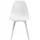 [en.casa] Esszimmerstuhl-Set, Weiß Textil, 54x83x48 cm, Esszimmer, Stühle