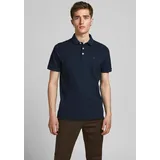 JACK & JONES Paulos Kurzarm-poloshirt Dark Navy / Detail Slim Fit 2XL