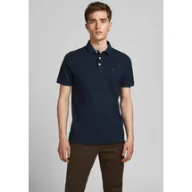 JACK & JONES Paulos Kurzarm-poloshirt Dark Navy / Detail Slim Fit 2XL