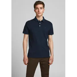 JACK & JONES Paulos Kurzarm-poloshirt Dark Navy / Detail Slim Fit 2XL