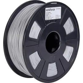 Renkforce RF-4511204 3D-Druckmaterial Polyacticsäure PLA Silber 1 kg (RF-4511204)