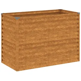 vidaXL Hochbeet 100 x 50 x 69 cm Cortenstahl