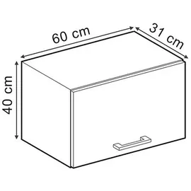 Vicco Hängeschrank R-Line 60 x 40 x 31 cm Grau