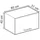Vicco Hängeschrank R-Line 60 x 40 x 31 cm Grau