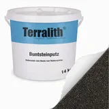 Terralith Buntsteinputz Mosaikputz 2 mm 15 kg schwarz anthrazit