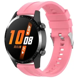 König Design Sport Ersatz Armband für Huawei Watch GT 3 46 mm Silikon Band Loop, Farbe:Rosa - Rosa