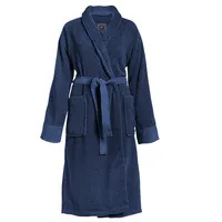 Essenza Bademantel Connect Organic Uni Blau XS