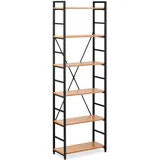FROMM & STARCK Standregal Metall 60 x 28 x 182,5 cm schwarz 6 Ebenen 150 kg