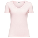 Esprit Baumwoll-T-Shirt mit V-Ausschnitt Rosa, XXL