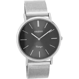 Oozoo Damen Uhr C9938A Analog Quarzuhr Armband silber Vintage Series D2UOC9938A - Silber
