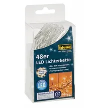 IDENA Lichterkette transparent 4,1 m