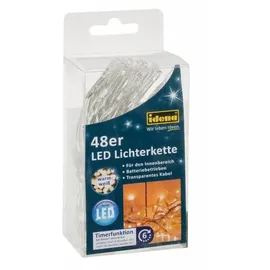 IDENA Lichterkette transparent 4,1 m