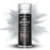 WerkXheld Sprühlack 400ml - Hochwertiges Lackspray Chrom-Effekt, Vielseitig anwendbar auf Holz, Metall & Textil, Langlebiger Acryllack Spray