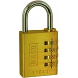 kasp K11040 Vorhängeschloss Goldgelb Zahlenschloss