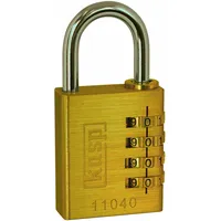 kasp K11040 Vorhängeschloss Goldgelb Zahlenschloss
