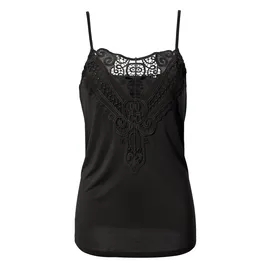 Aniston CASUAL Spitzentop schwarz 36