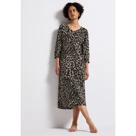 STREET ONE Midikleid gemustert Schwarz 34