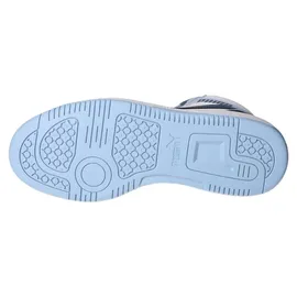 Puma Rebound V6 Mid Unisex Weiß/Dark Indigo/Haute Tropic 39