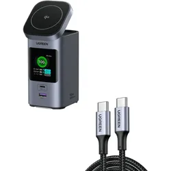 UGREEN Set-Angebot: 20.000mAh Qi2 Powerbank + 100W USB-C Kabel (1M)