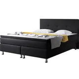 Inter Boxspringbett Dallas 180x200 Schwarz