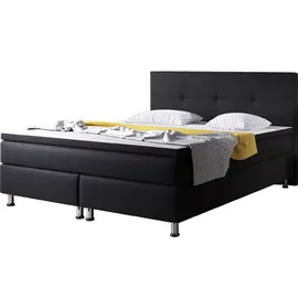 Inter Boxspringbett Dallas 180x200 Schwarz