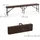 Relaxdays Bierbank 180 x 43 x 0 cm Braun/Schwarz