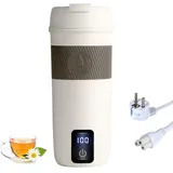 Reise Wasserkocher Klein,220V 300W Tragbarer Elektrischer Wasserkocher, Mini Wassertasse Automatischer Abschaltung für Unterwegs For Tee, Kaffee(Netzkabel befindet sich im Becher)