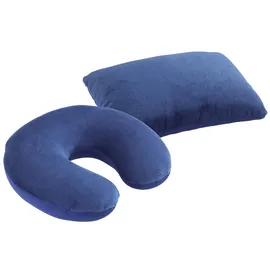 Maximex 2-in-1 Reisekissen 40 x 30 cm Blau