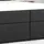 m-punkt Prag 180 x 200 cm Schwarz