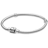Pandora 598816C00 Silber Damen-Armband Schlangenkette Moments Barrel Clasp, 17 cm