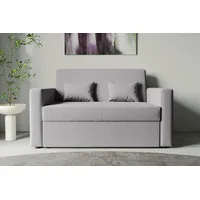 Schlafsofa INOSIGN "Ravena, Breite 146 cm, mit Bettfunktion" Sofas Gr. B/H/T: 146cm x 86cm x 94cm, Cord, grau (light grey) kompaktes 2-Sitzer Sofa, Webstoff, Cord