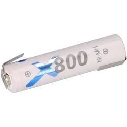 XCell AAA Micro Akku LSD Plus Ni-MH 1,2V 800mAh Z Lötfahne low self-discharge