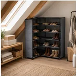 Hti-Living Eckregal 60 x 107 x 30 cm grau