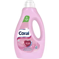 Coral Feinwaschmittel Wolle & Feines Flüssigwaschmittel mit Soft Care Formel 20 WL (1 x 1L)