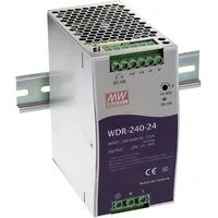 MeanWell Mean Well WDR-240-24 Hutschienen-Netzteil (DIN-Rail) 24 V/DC 10